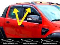 Weather Shields for PX1 / PX2 / PX3 Ford Ranger (2012 - 2019 Models) - Spoilers and Bodykits Australia
